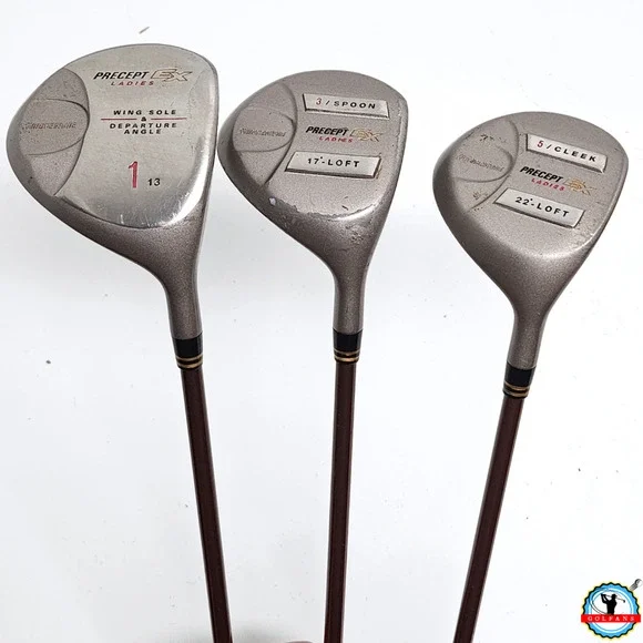 Womens Bridgestone Precept EX Driver 3 & 5 Woods Set RH Ladies Graphite Shafts - Picture 1 of 16